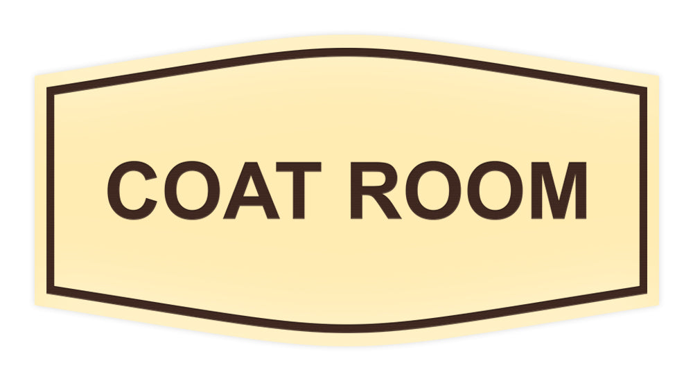 Signs ByLITA Fancy Coat Room Sign All Quality