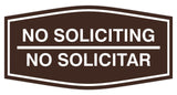 Signs ByLITA Fancy No Soliciting No Solicitar Sign