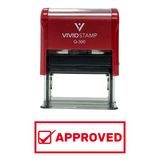 Approved W/Checkbox Office Self-Inking Office Rubber Stamp