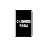 Portrait Round Changing Room Sign