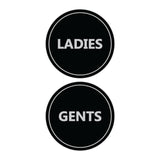 Signs ByLITA Circle Ladies and Gents Sign Set