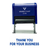 Blue THANK YOU FOR YOUR BUSINESS Self Inking Rubber Stamp