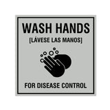 Signs ByLITA Square Wash Hands For Disease Control Sign