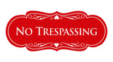 Signs ByLITA Designer No trespassing Sign