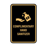 Portrait Round Complimentary Hand Sanitizer Sign