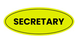 Signs ByLITA Oval Secretary Sign