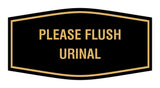 Fancy Please Flush Urinal Wall or Door Sign