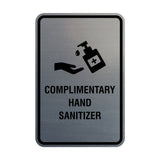 Portrait Round Complimentary Hand Sanitizer Sign