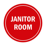 Signs ByLITA Circle Janitor Room Sign