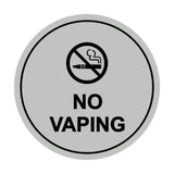 Signs ByLITA Circle No Vaping Sign