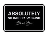 Signs ByLITA Classic Framed Absolutely No Indoor Smoking Thank You Sign