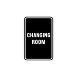 Portrait Round Changing Room Sign