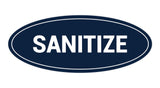 Oval Sanitize Sign