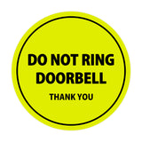 Signs ByLITA Circle Do Not Ring Doorbell Sign