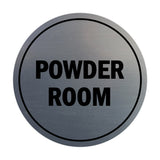 Signs ByLITA Circle Powder Room Sign