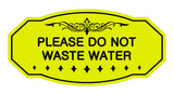 Victorian Please Do Not Waste Water Sign