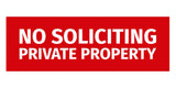 Signs ByLITA Basic No Soliciting Private Property Sign
