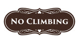 Signs ByLITA Designer No Climbing Sign