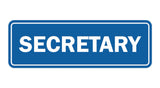 Signs ByLITA Standard Secretary Sign