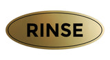 Oval Rinse Sign