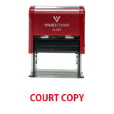 Court Copy Self Inking Rubber Stamp
