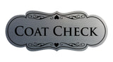 Signs ByLITA Designer Coat Check Sign