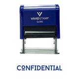 Blue Confidential Office Self-Inking Office Rubber Stamp
