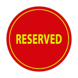 Signs ByLITA Circle Reserved Sign