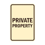 Portrait Round Private Property Sign