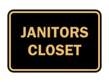 Signs ByLITA Classic Framed Janitors Closet