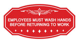 Victorian Employees Must Wash Hands Before Returning To Work Sign