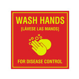 Signs ByLITA Square Wash Hands For Disease Control Sign