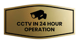 Fancy CCTV in 24 Hour Operation Wall or Door Sign