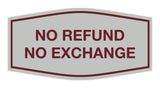 Signs ByLITA Fancy No Refund No Exchange Sign