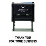 Black THANK YOU FOR YOUR BUSINESS Self Inking Rubber Stamp
