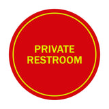 Signs ByLITA Circle Private Restroom Sign