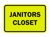 Signs ByLITA Classic Framed Janitors Closet