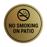 Signs ByLITA Circle No Smoking on Patio Sign