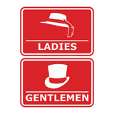 Signs ByLITA Classic Framed Ladies And Gentlemen Sign Set