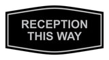 Signs ByLITA Fancy Reception This Way Sign