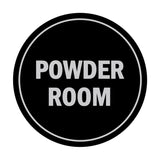 Signs ByLITA Circle Powder Room Sign