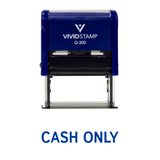 Cash Only Self Inking Rubber Stamp