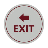 Signs ByLITA Circle Exit-Left Sign