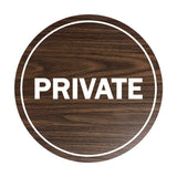 Signs ByLITA Circle Private Sign