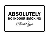Signs ByLITA Classic Framed Absolutely No Indoor Smoking Thank You Sign