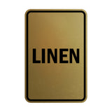 Portrait Round Linen Sign