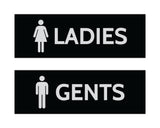 Signs ByLITA Basic Ladies and Gents Sign Set