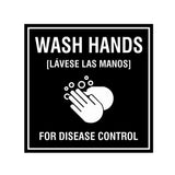 Signs ByLITA Square Wash Hands For Disease Control Sign