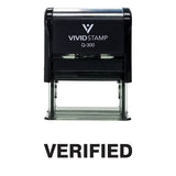 Black Verified Self Inking Rubber Stamp