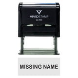 Missing Name Teacher Self-Inking Office Rubber Stamp